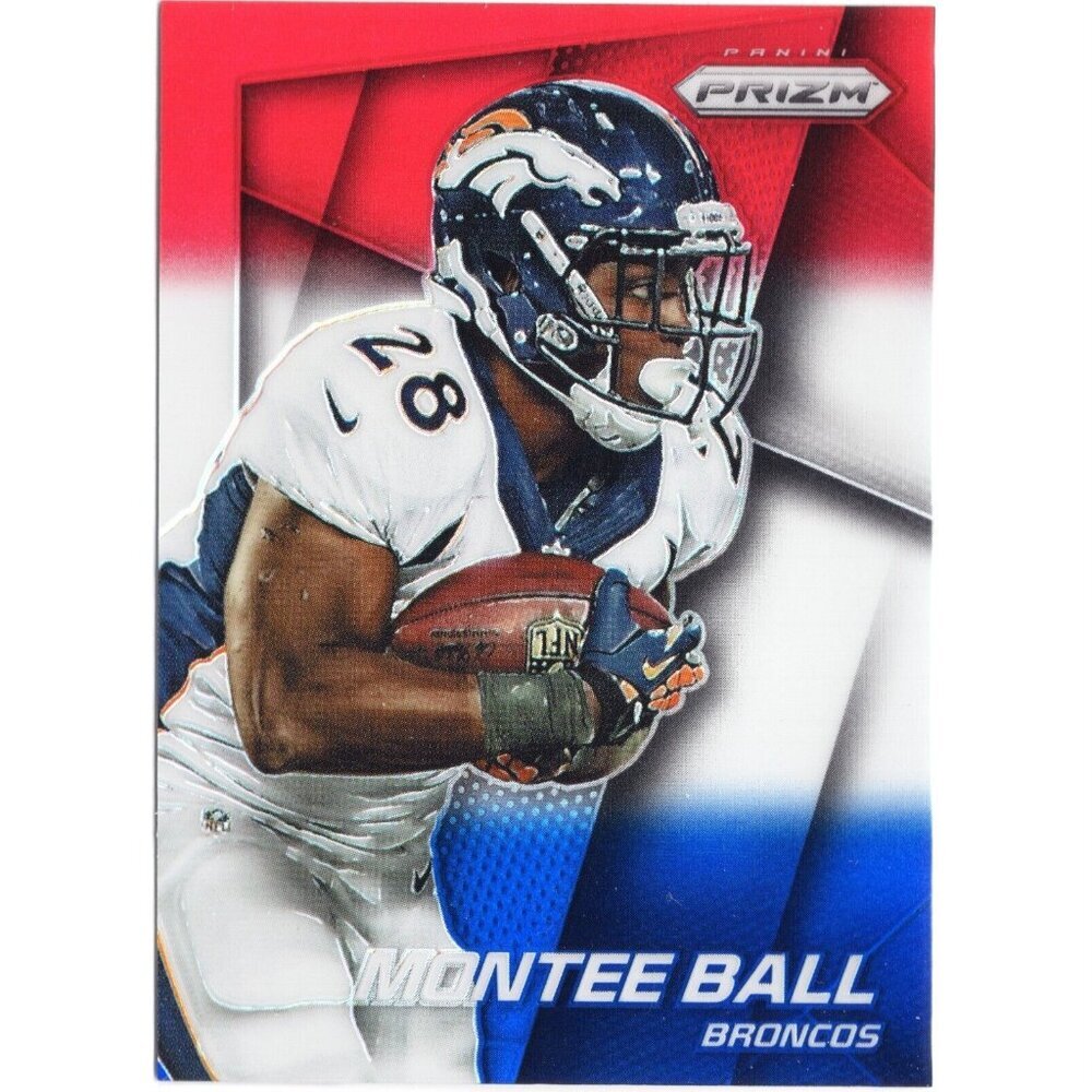 2014 Panini Prizm - Red White & Blue Prizm #31 Montee Ball Denver Broncos